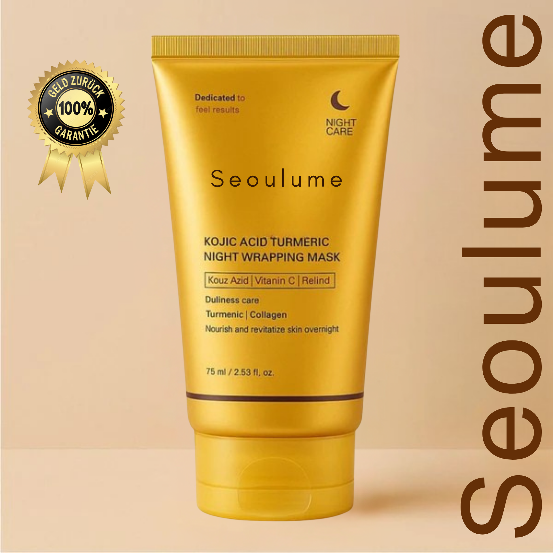 Seoulume - Koreanische Maske mit Kurkuma und Kollagen