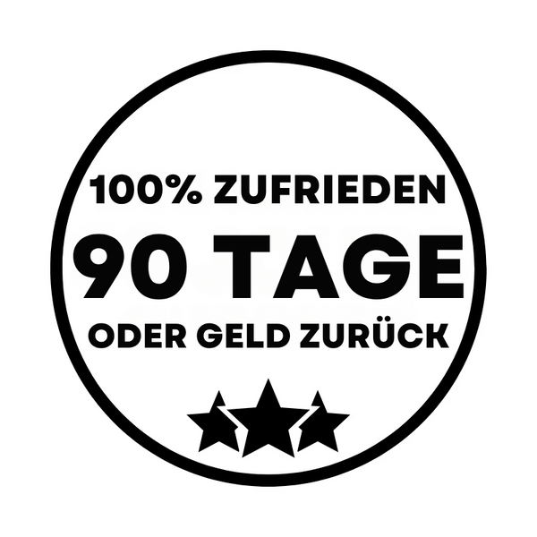 90 Tage – zufrieden oder Geld zurück